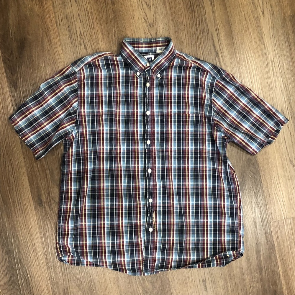 GAP Factory Store Plaid Button Down Shirt